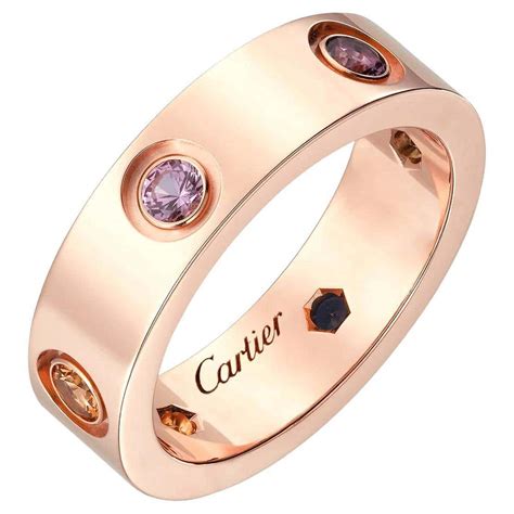 cartier rose gold love ring|cartier ring 750 52833a.